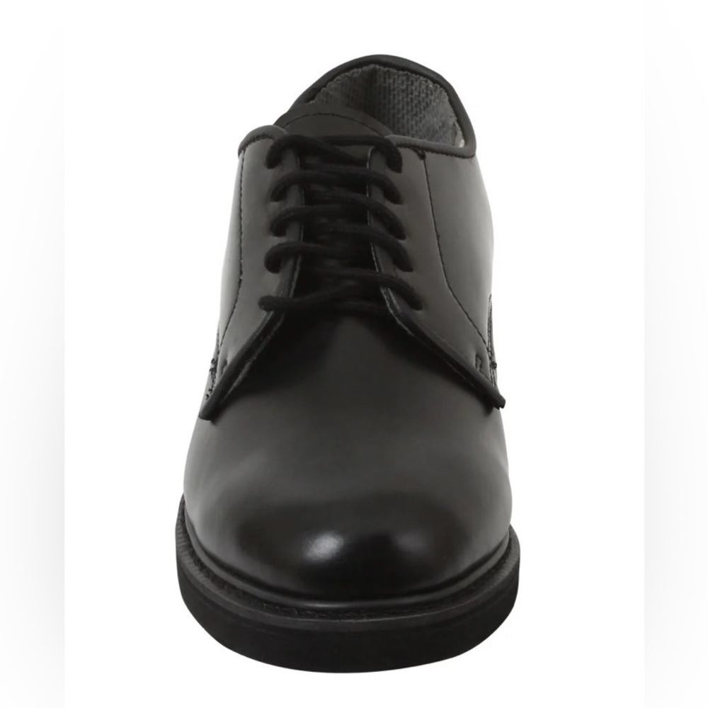Vibram Black Oxford Shoes with Leather Finish
